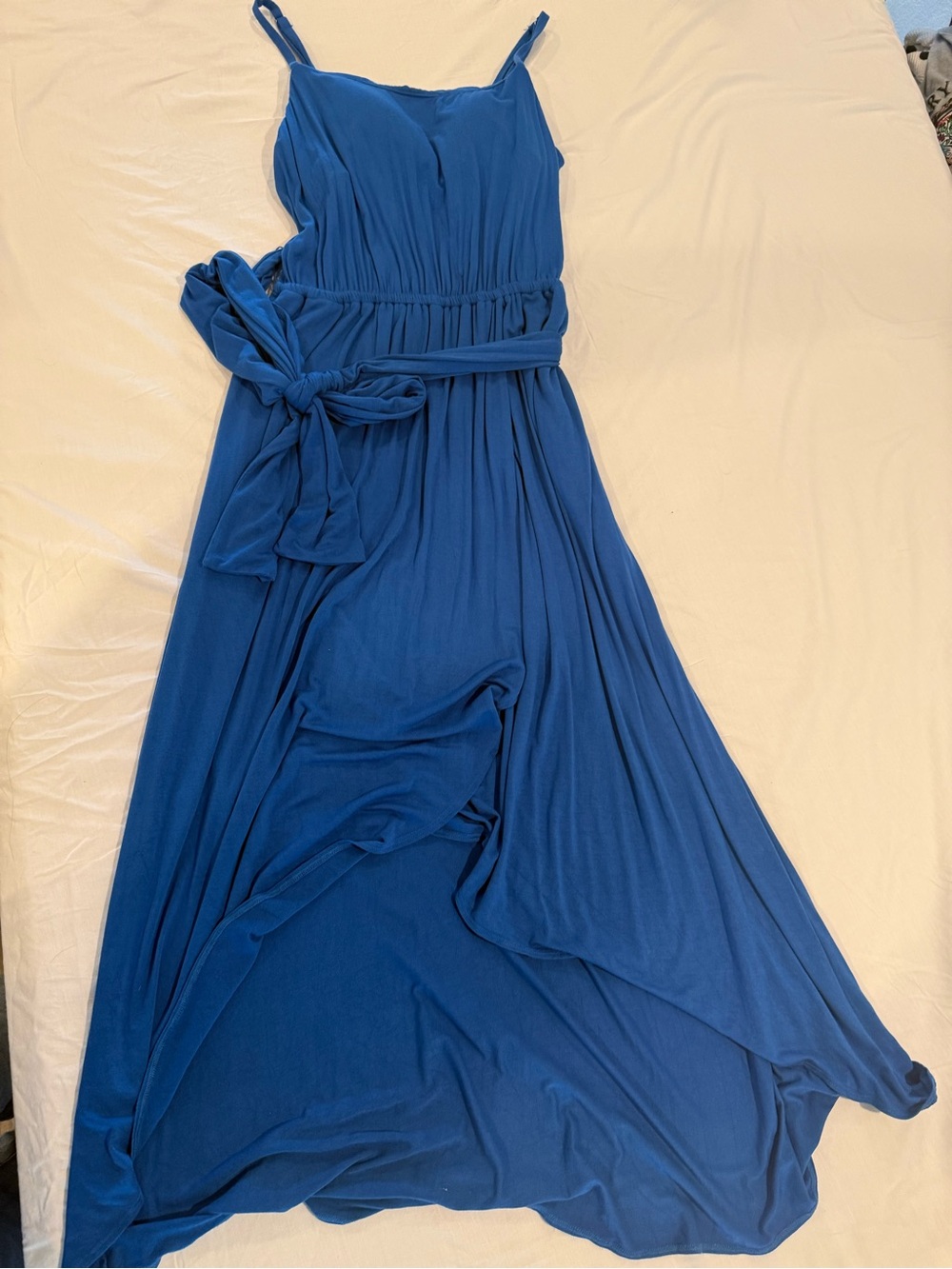 Soma Royal Blue Maxi Dress with Tie Waist - Picture 2 of 11